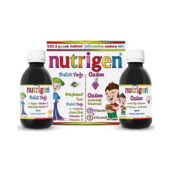 Nutrigen Balık Yağı - Üzüm Şurup Kofre