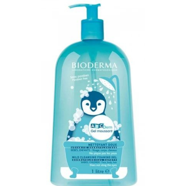 Bioderma Abcderm Foaming Cleanser 1lt - Bebek Ve Çocuklar İçin Vücut Yıkama Jeli