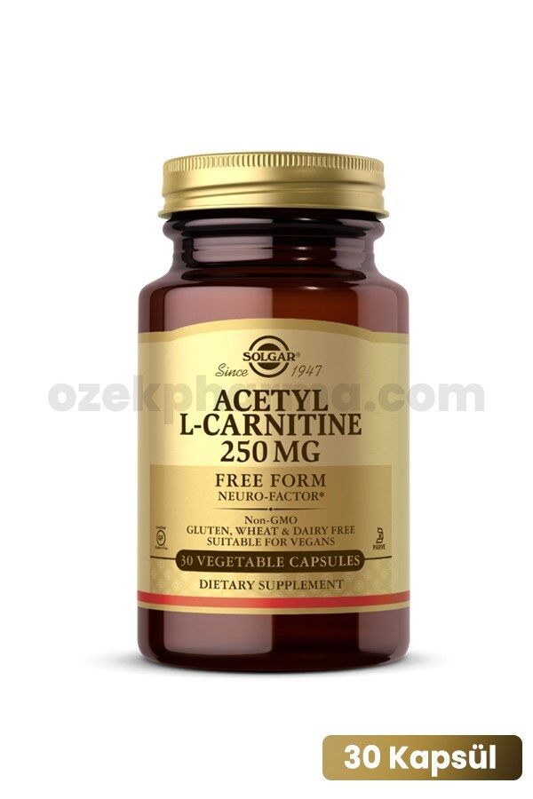 Solgar Acetyl L Carnitine 250 mg 30 Kapsül