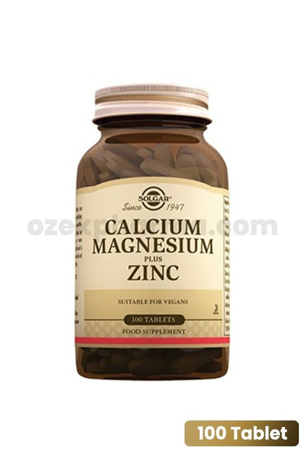 Solgar Calcium Magnesium Plus Zinc 100 Tablet