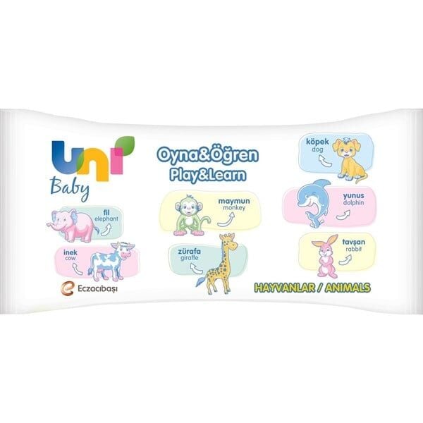 Uni Baby Uni Baby Oyna ve Öğren Islak Mendil