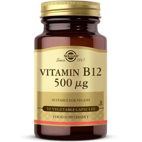 Solgar Vitamin B12 500 mg 50 Kapsül