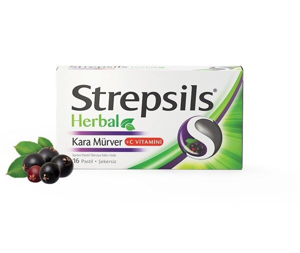 Strepsils Herbal Kara Mürver İçeren Pastil