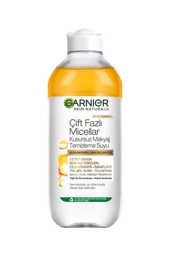 Garnier Çift Fazlı Micellar Kusursuz Makyaj Temizleme Suyu 400 ml